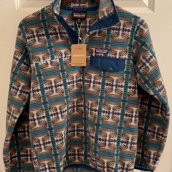 Patagonia Lightweight Synchilla Snap T Fleece Pullover Snow Beam - NWT - XXS